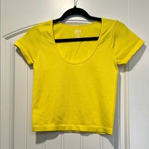 Fct Women's Bright Yellow Crop Top